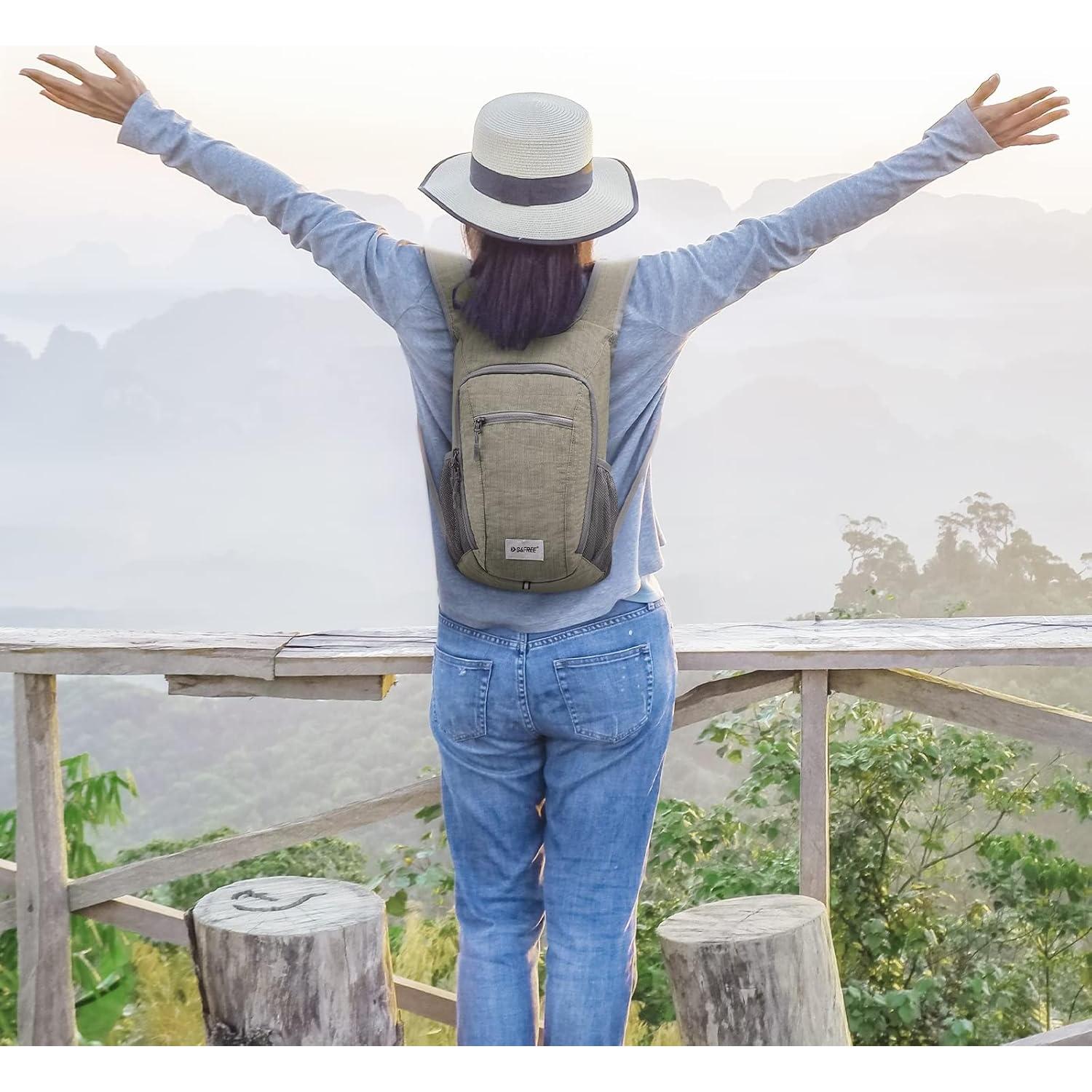 Mochila de Senderismo Plegable G4Free 10L Aqua Ligera