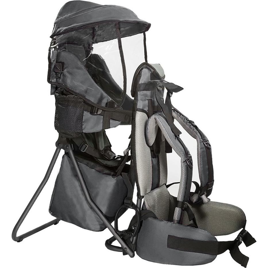 Mochila Portabebés ClevrPlus Gris para Senderismo, 15 kg