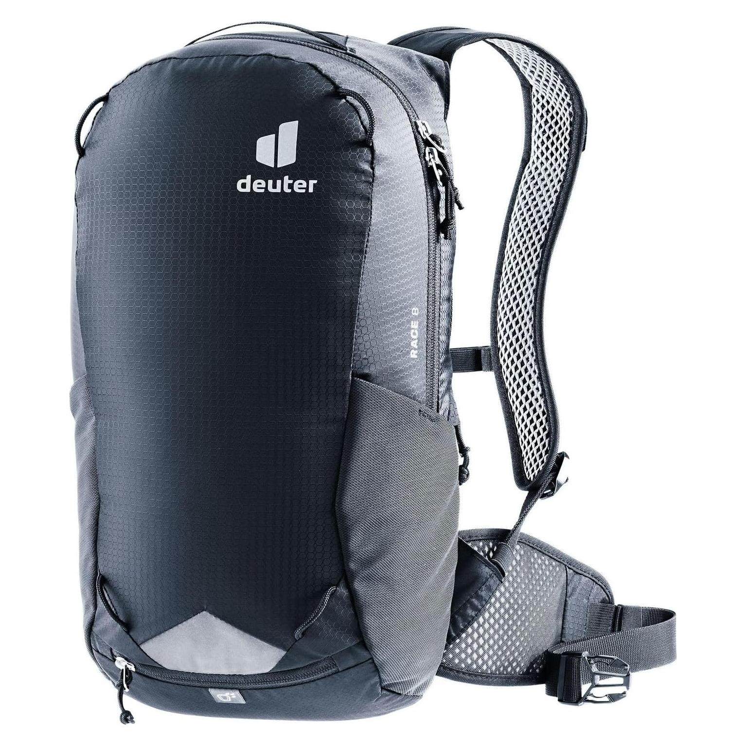 Mochila Deuter Race 8L para Ciclismo de Montaña Negra