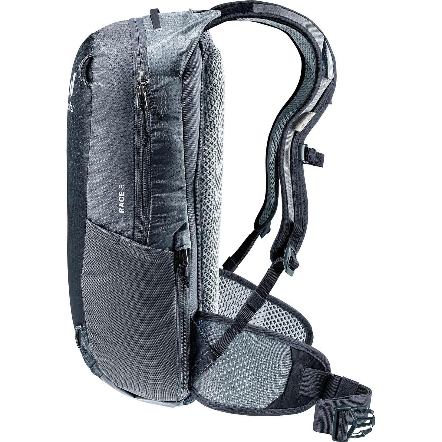 Mochila Deuter Race 8L para Ciclismo de Montaña Negra