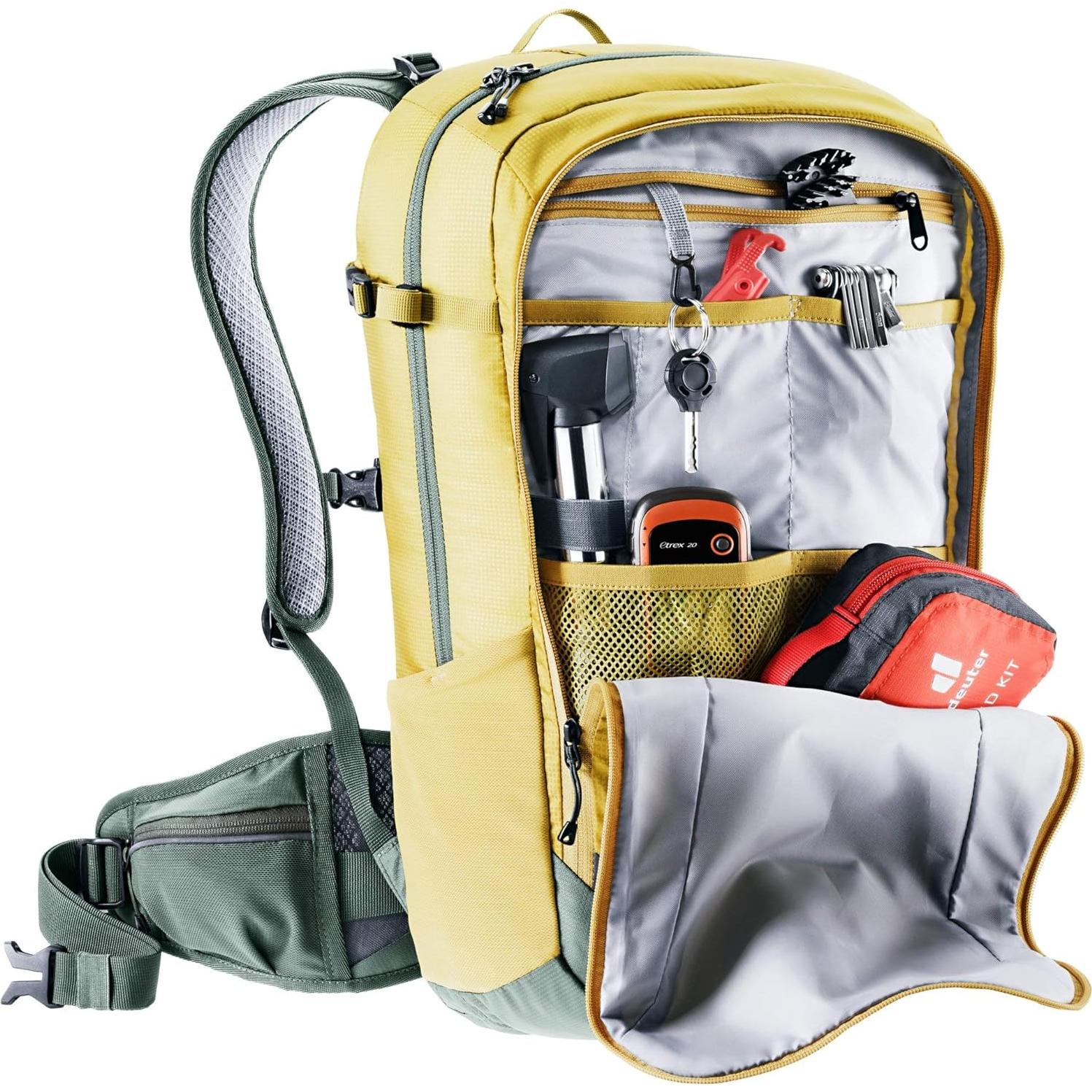 Mochila de Bicicleta Deuter Flyt 20L con Protector de Espalda