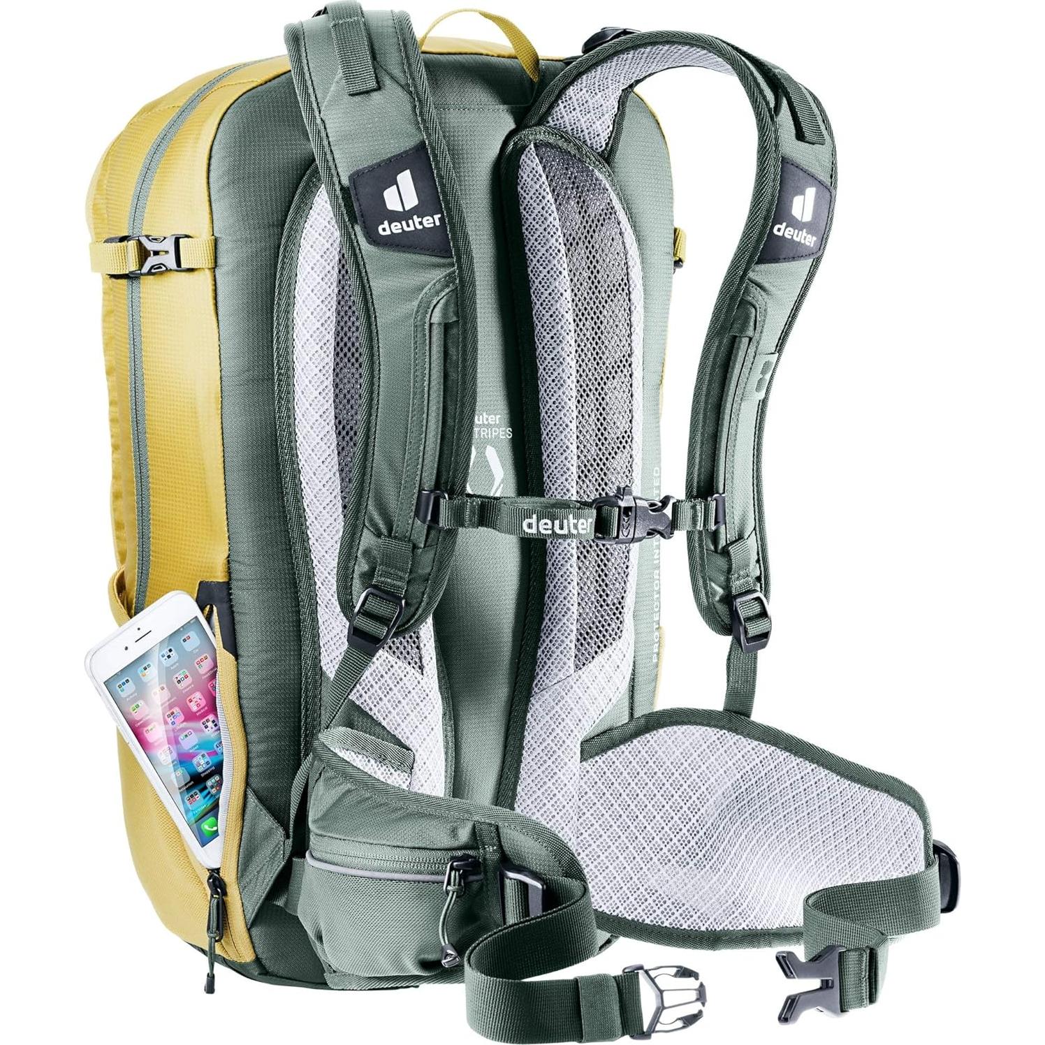 Mochila de Bicicleta Deuter Flyt 20L con Protector de Espalda