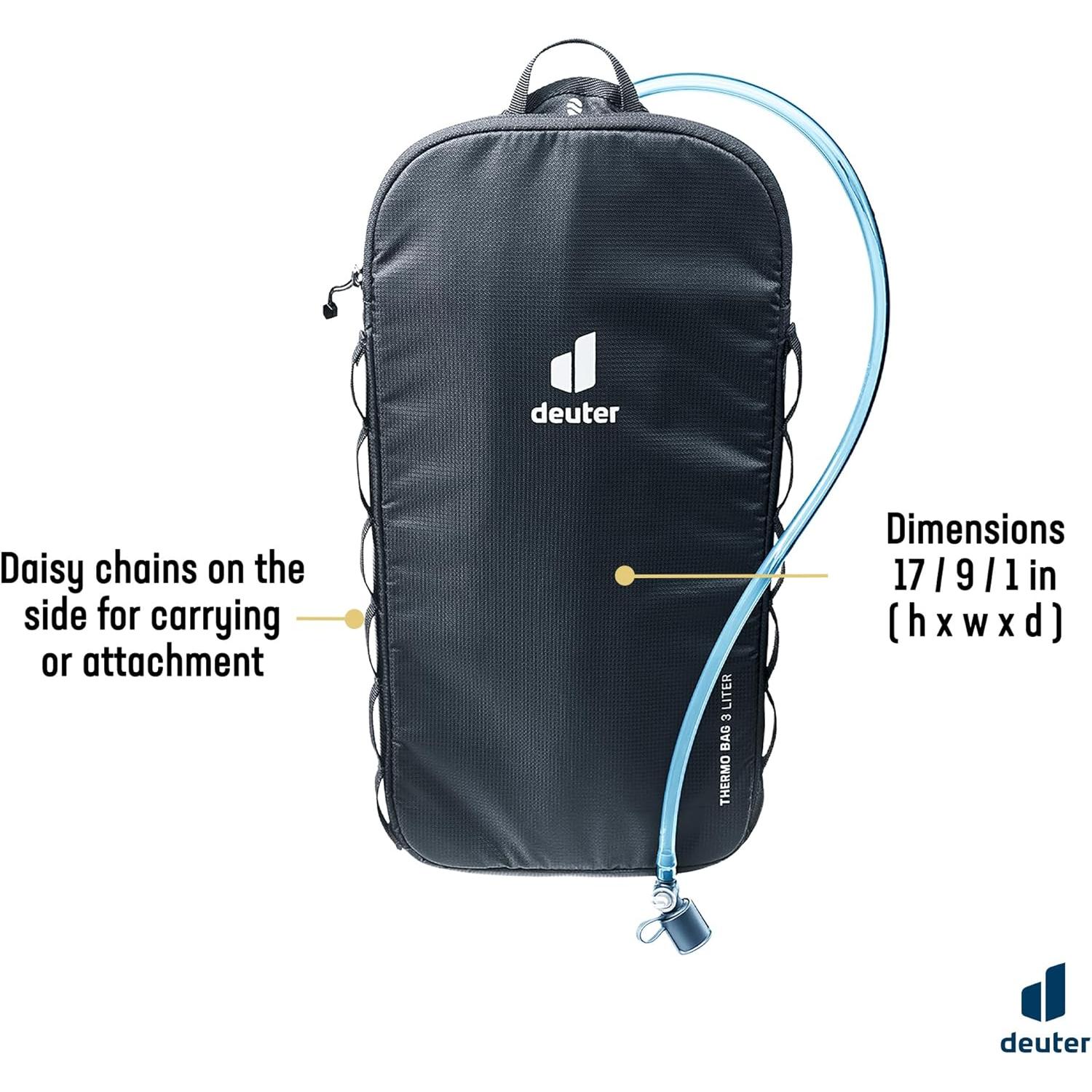 Bolsa Térmica Deuter Streamer 3L - Negra, Aislante y Repelente
