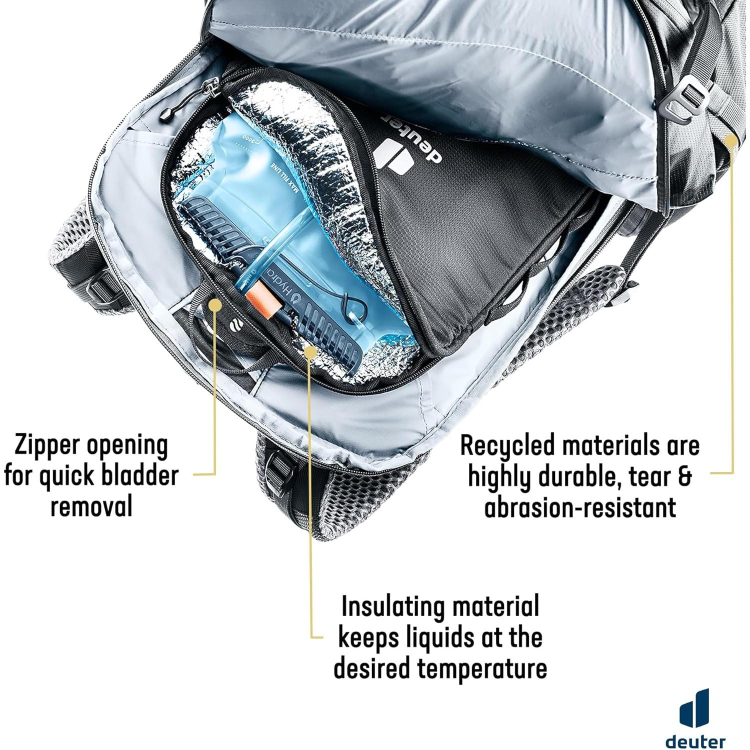 Bolsa Térmica Deuter Streamer 3L - Negra, Aislante y Repelente