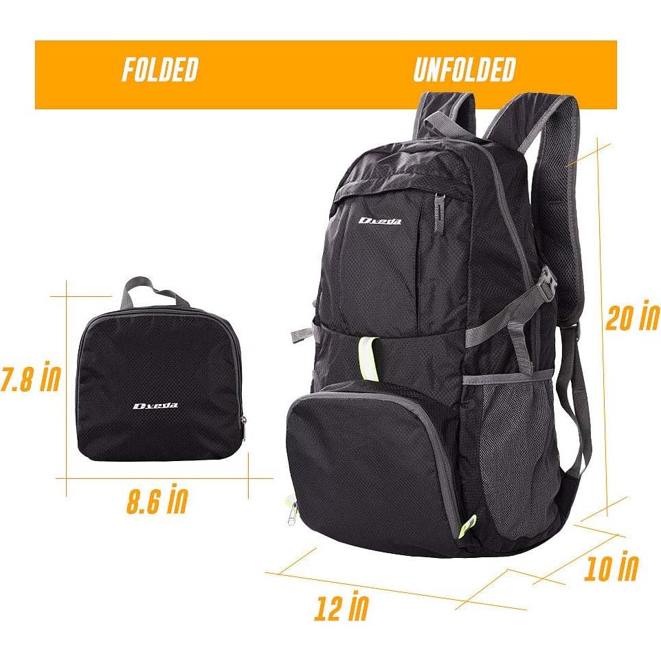 Mochila Plegable Impermeable Dveda 35L para Senderismo