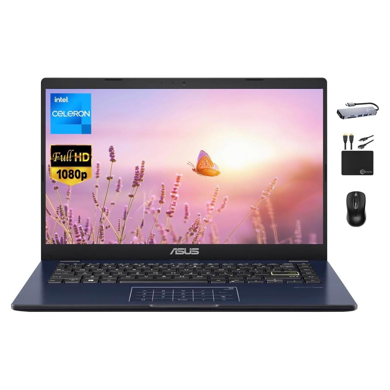 Laptop ASUS Vivobook Go 14 FHD, Intel Celeron N4500, 4GB RAM