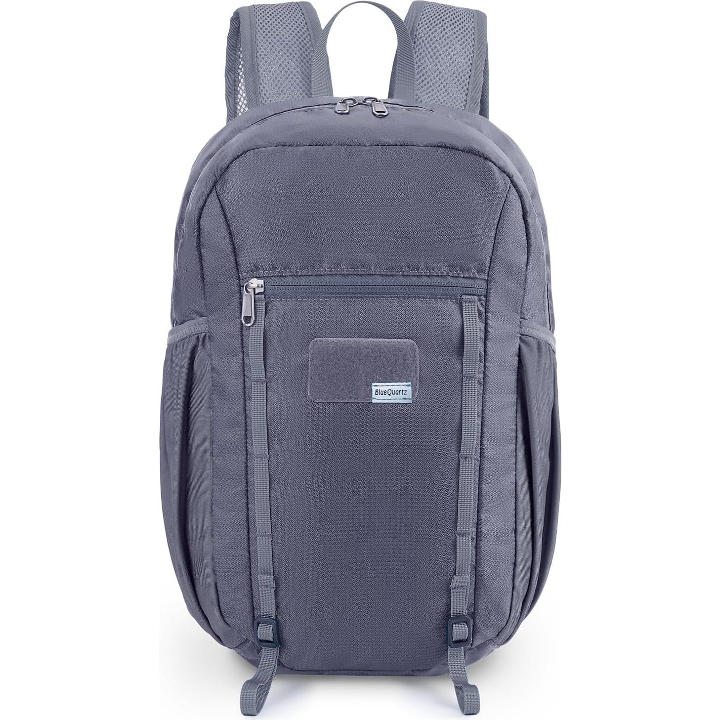 15L Small Hiking Backpack with Chest Pockets for Phone, Ultralight Hiking Daypack with Sternum Straps, Lightweight Foldable Packable Back Pack for Women Men(patent pending)