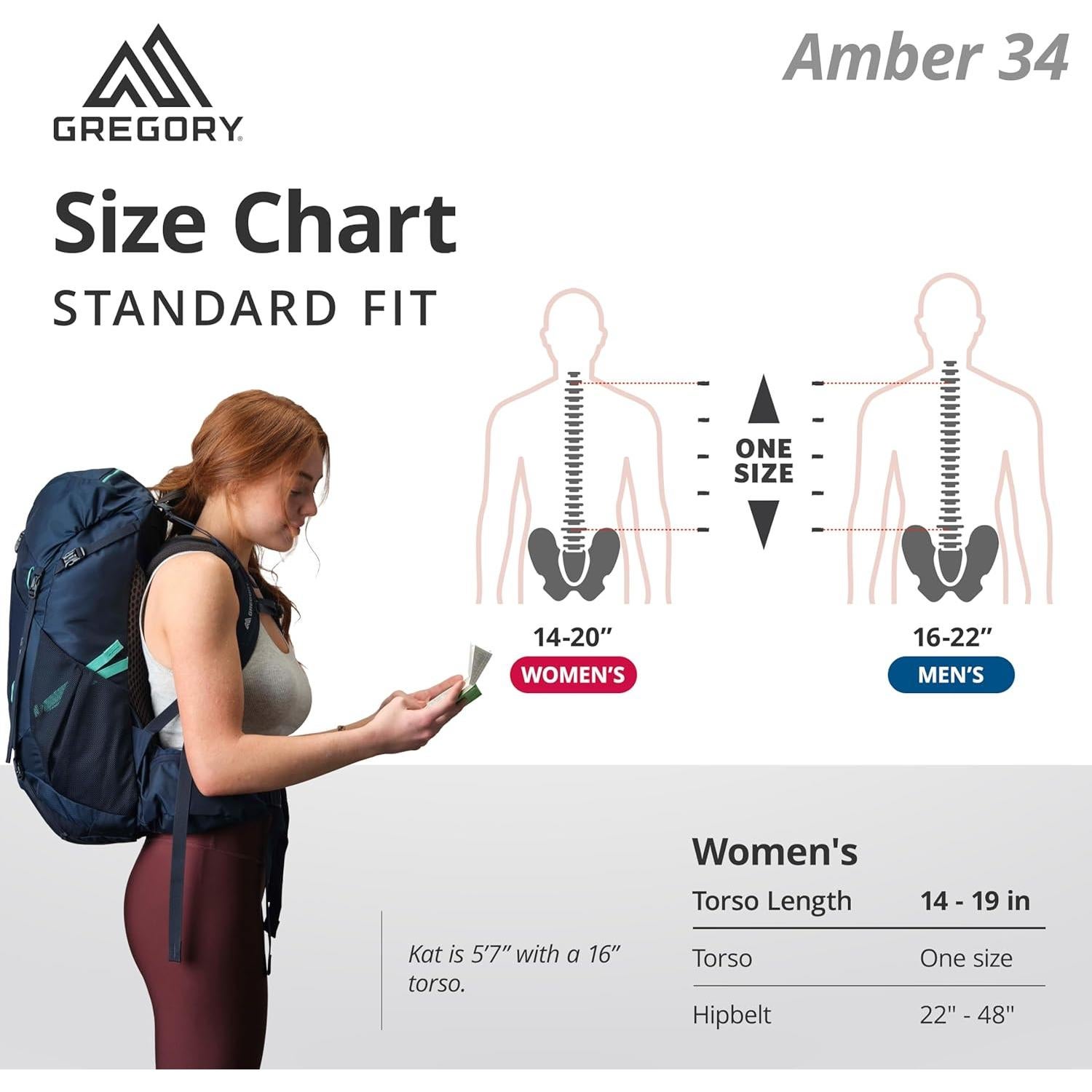 Amber 34L Women's Dayhiking/Backpacking Pack, with Breathable Backpanel and Comfort 3d Waistbelt, One Size Fits All, Arctic Navy