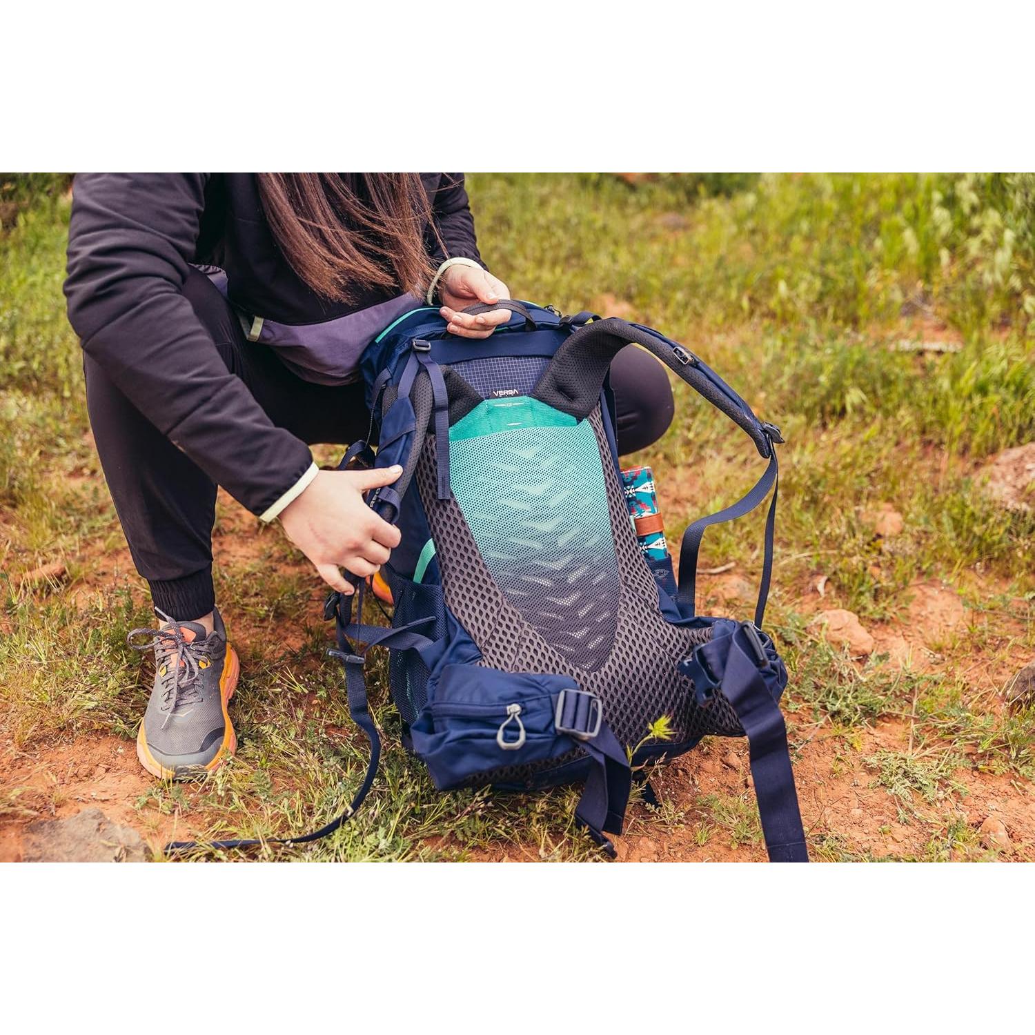 Amber 34L Women's Dayhiking/Backpacking Pack, with Breathable Backpanel and Comfort 3d Waistbelt, One Size Fits All, Arctic Navy