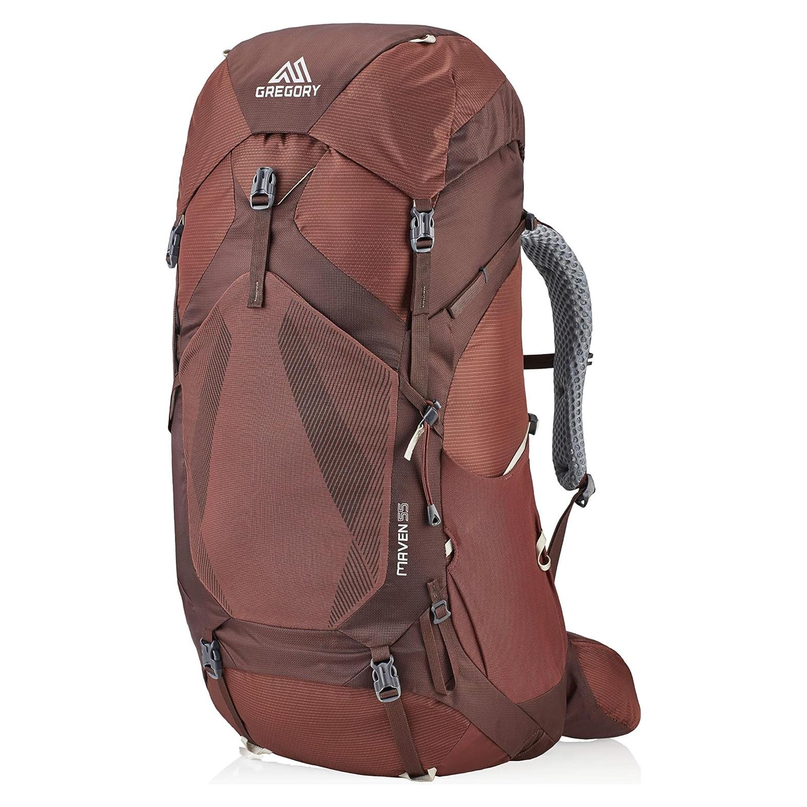 Mochila de Senderismo Gregory Maven 55L para Mujeres, Rojo