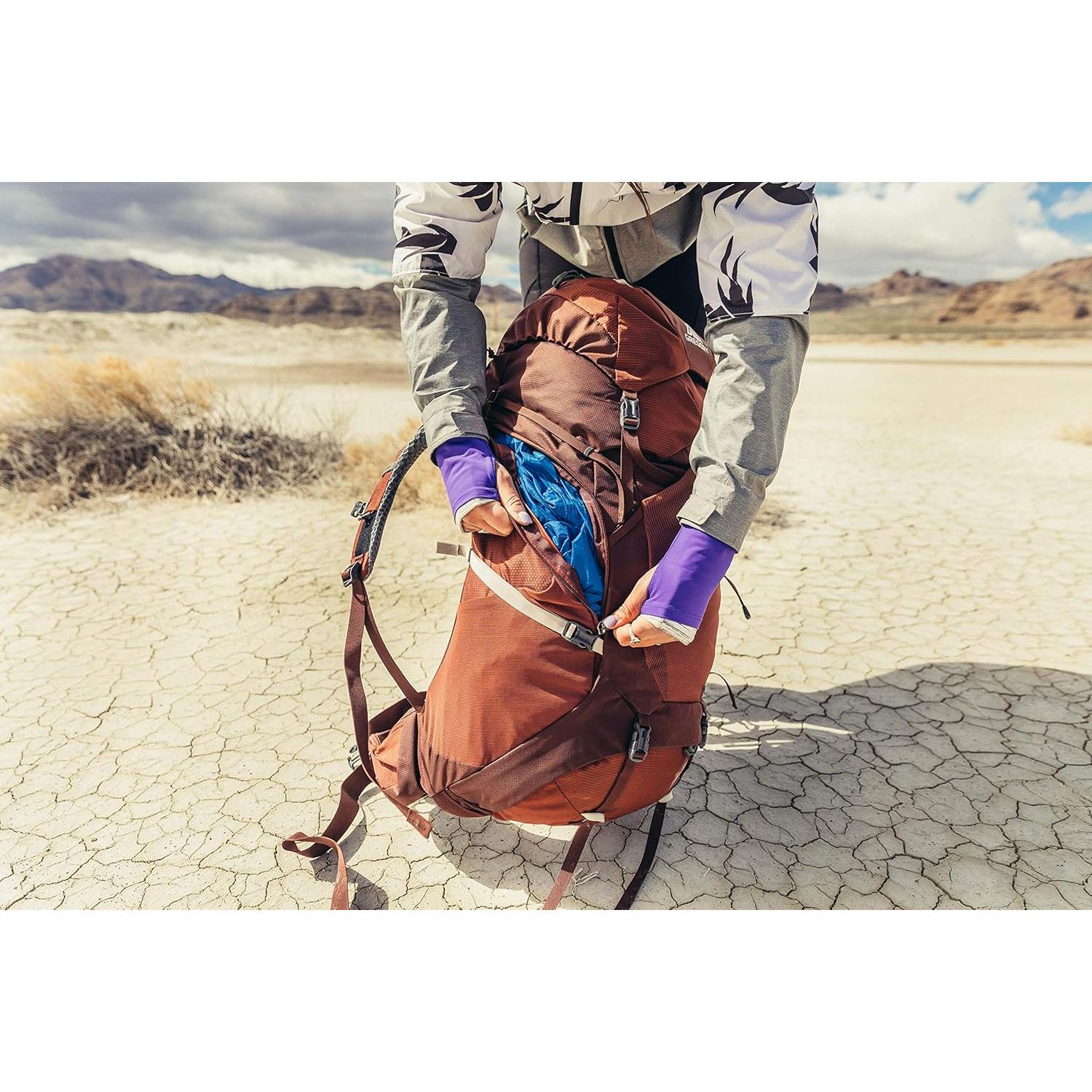 Mochila de Senderismo Gregory Maven 55L para Mujeres, Rojo