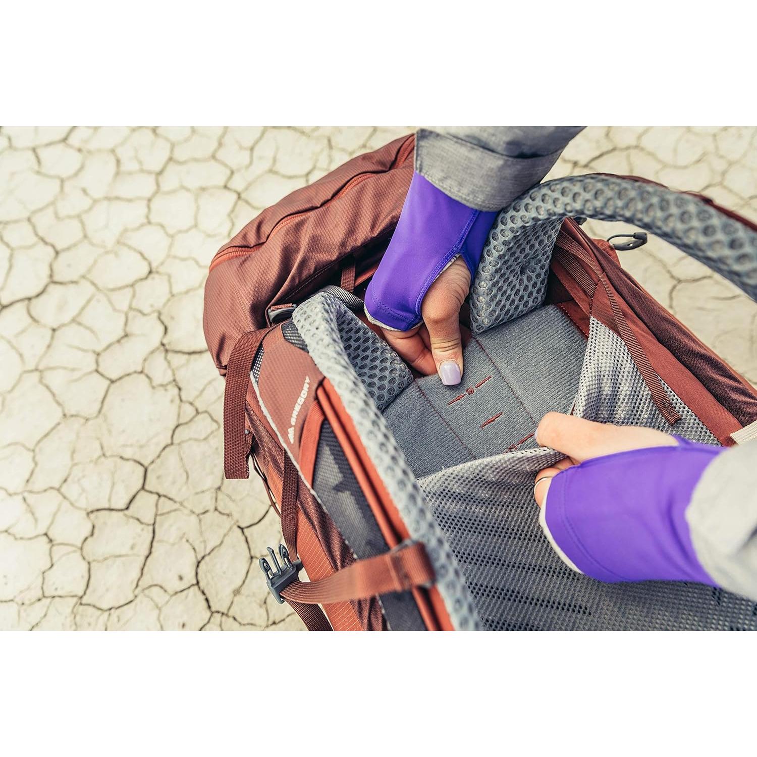 Mochila de Senderismo Gregory Maven 55L para Mujeres, Rojo