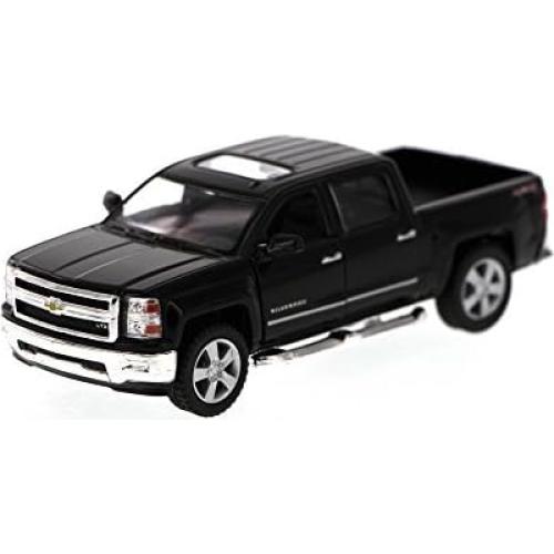 2014 Chevrolet Silverado LTZ Crew Cab 4x4 1:46 Scale 5" Die Cast Metal Model Pick-up Truck Toy (4Set)