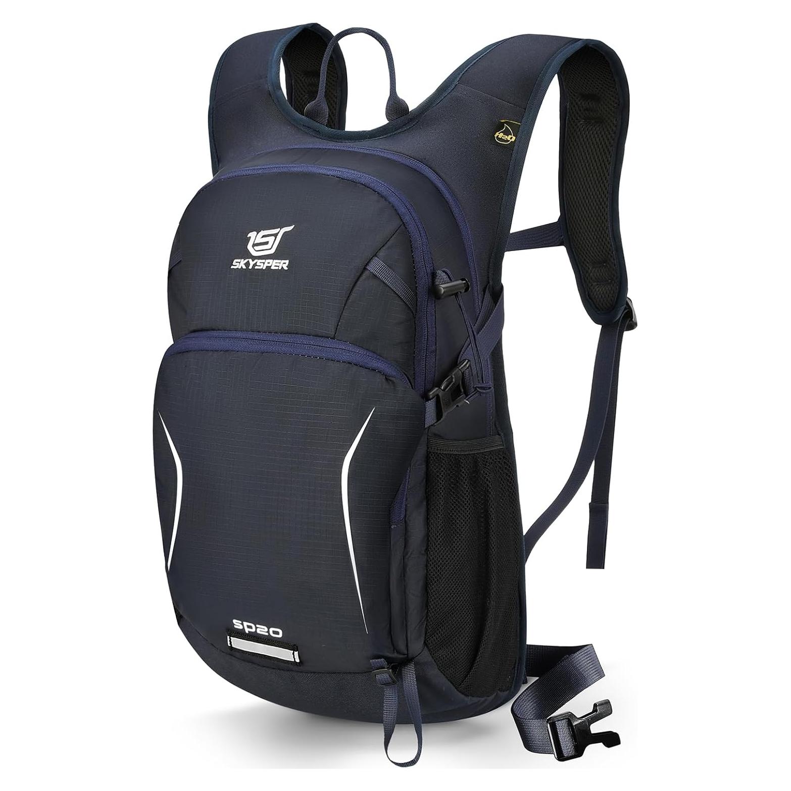 Mochila de Senderismo SKYSPER 20L Ergonómica Azul Marino