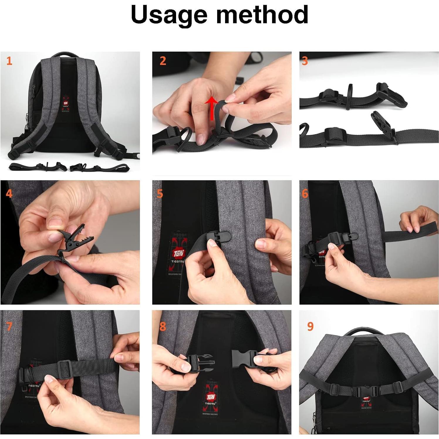 Correas de Pecho Ajustables Ikerall para Mochila - 2 Pcs