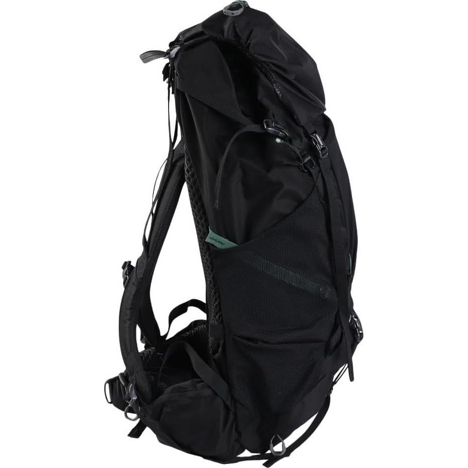 Stout 55L Unisex Backpacking Pack, Breathable Backpanel, Internal Hydration Sleeve for Water Reservoir (Bladder Not Included), One Size Fits All, Forest Black