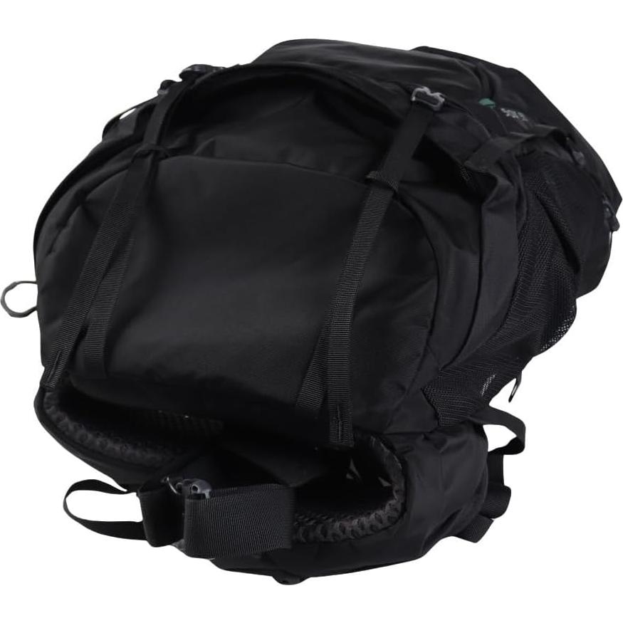 Stout 55L Unisex Backpacking Pack, Breathable Backpanel, Internal Hydration Sleeve for Water Reservoir (Bladder Not Included), One Size Fits All, Forest Black