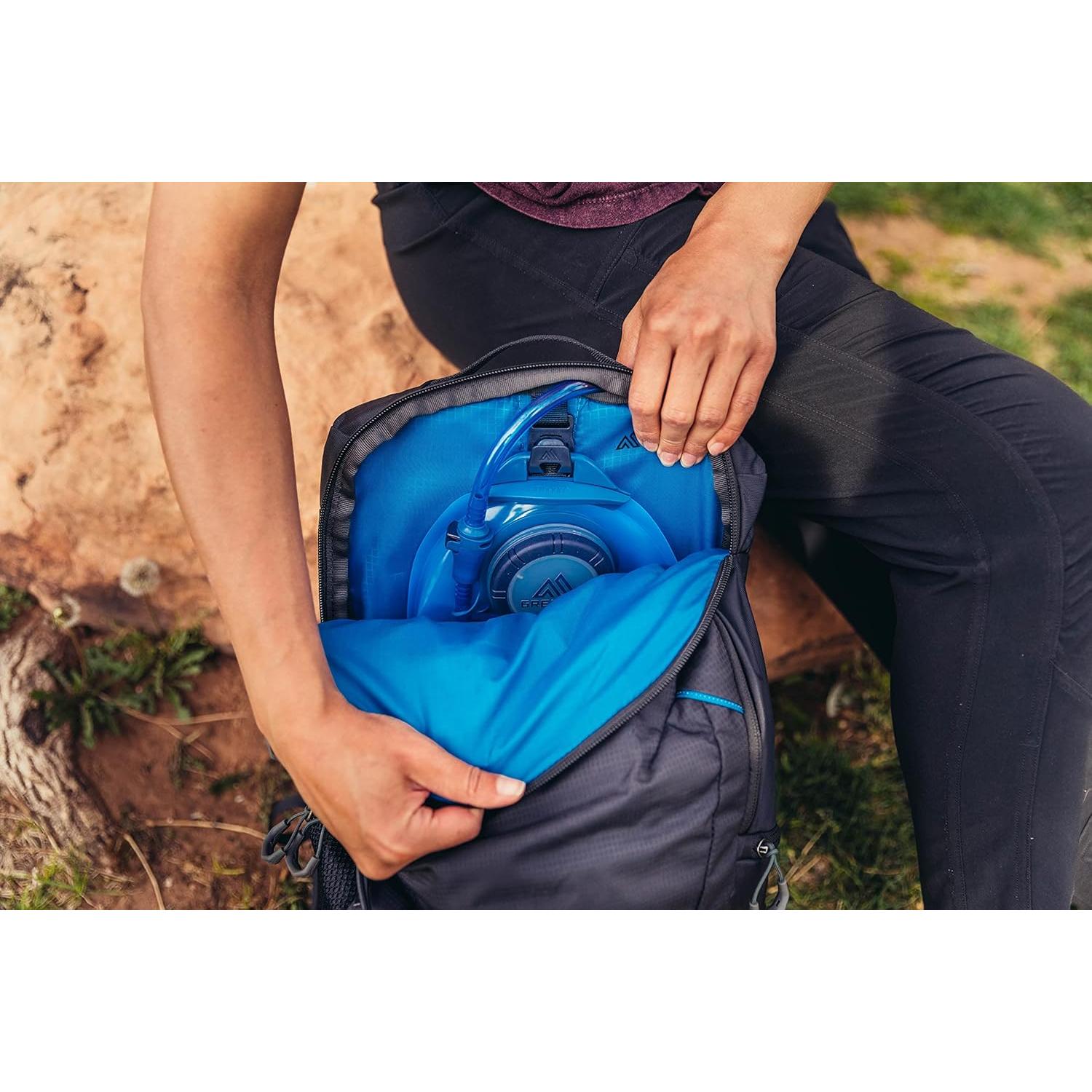 Swift 16L H2O Women's Day Hiking Backpack, Breathable Foam Backpanel, 2L Water Reservoir Included, Xeno Black