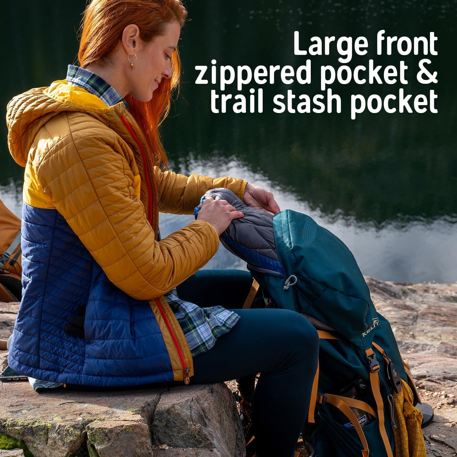 Mochila de Senderismo Kelty Nena 60L para Mujeres Verde