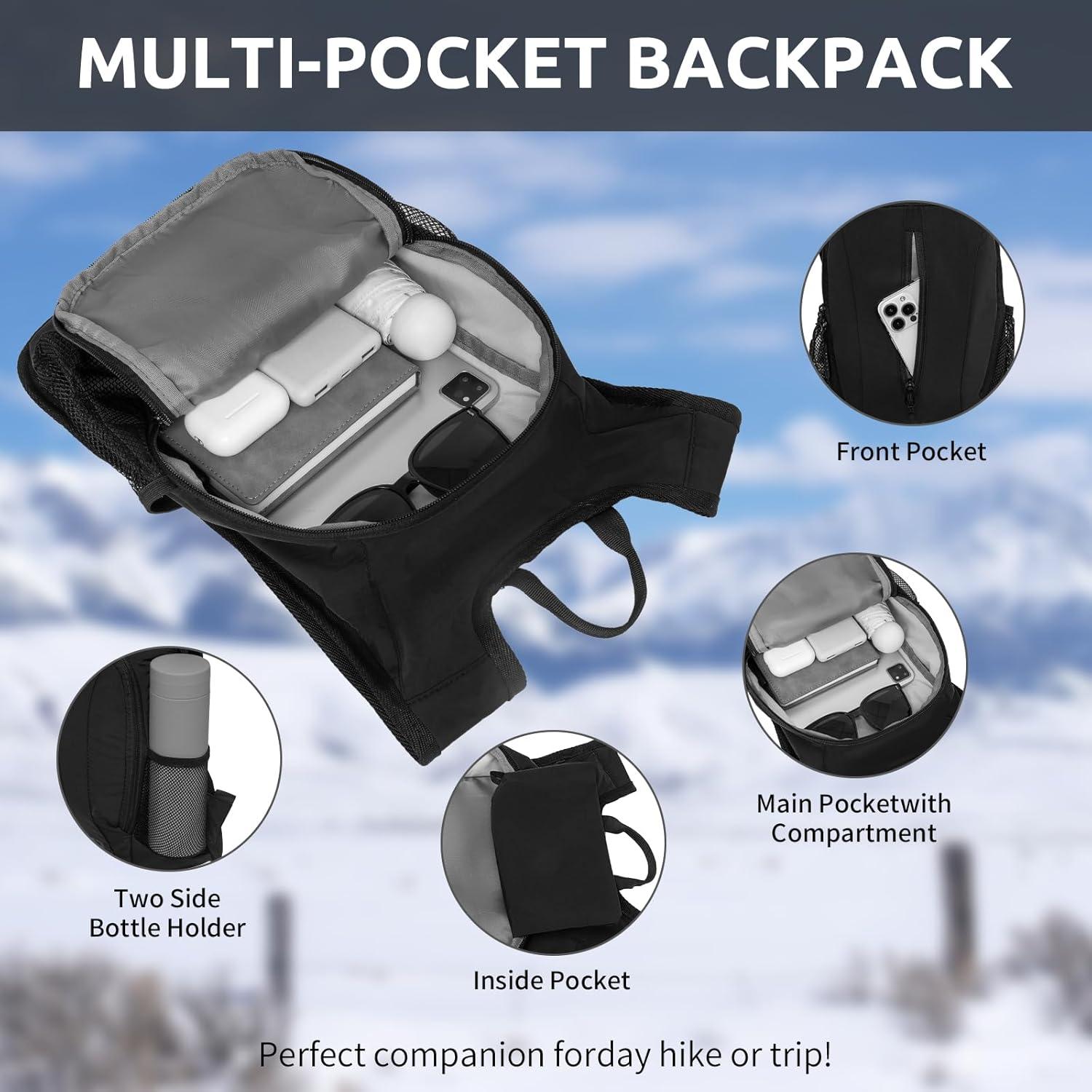 Mochila de Senderismo Plegable GRIO 15L Resistente al Agua