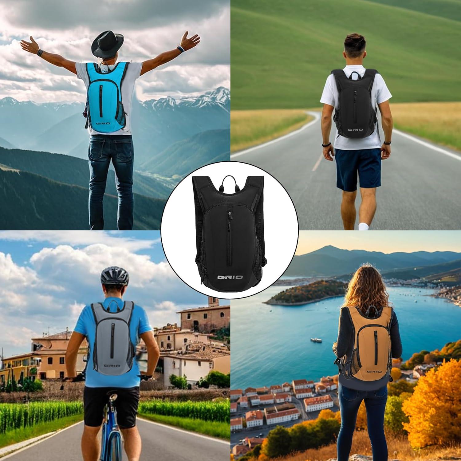 Mochila de Senderismo Plegable GRIO 15L Resistente al Agua