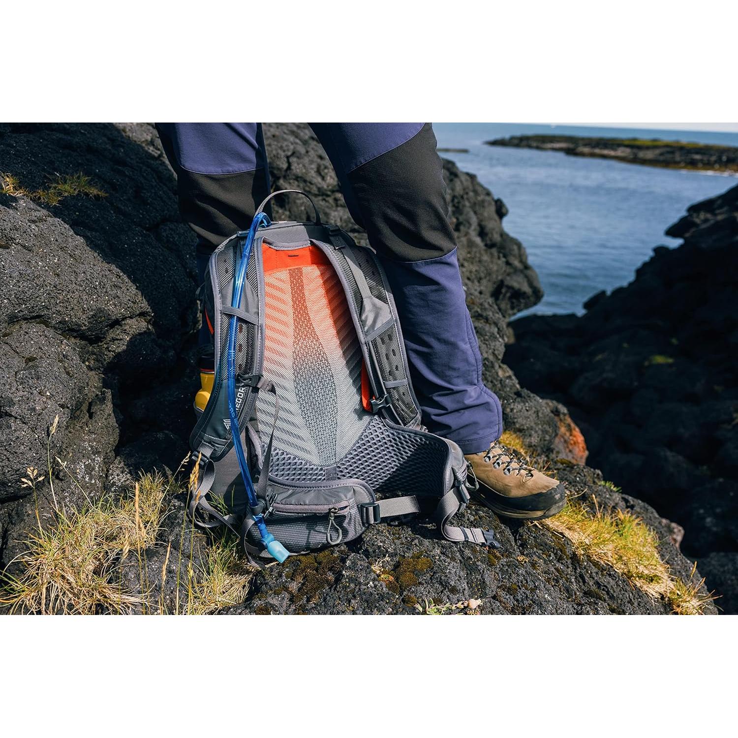 Maya 30L Women's Day Hiking Backpack, Ventilated Backpanel, Built-In Hydration Attachment for Water Bladder (Reservoir Not Included), One Size Fits All, Storm Blue