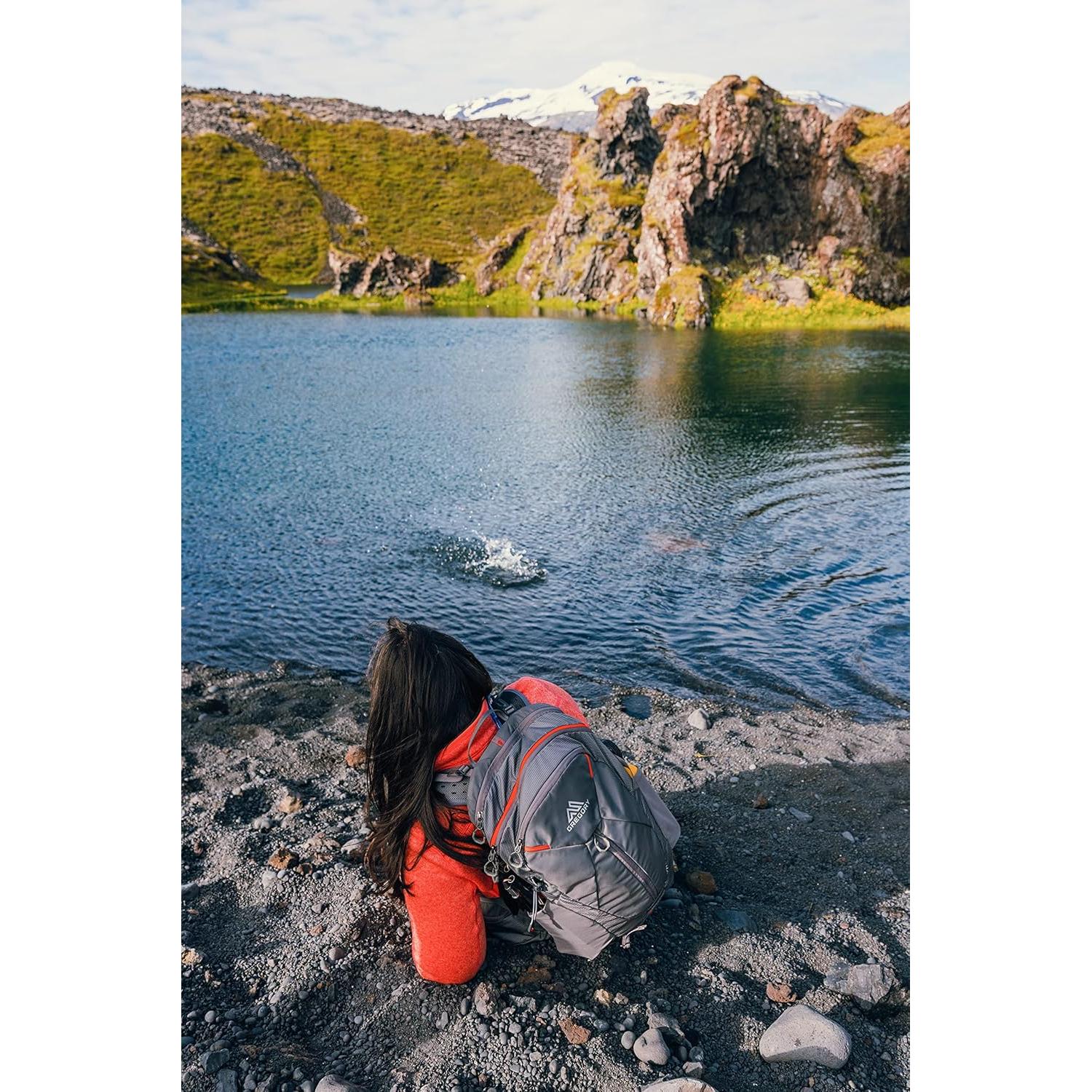 Maya 30L Women's Day Hiking Backpack, Ventilated Backpanel, Built-In Hydration Attachment for Water Bladder (Reservoir Not Included), One Size Fits All, Storm Blue