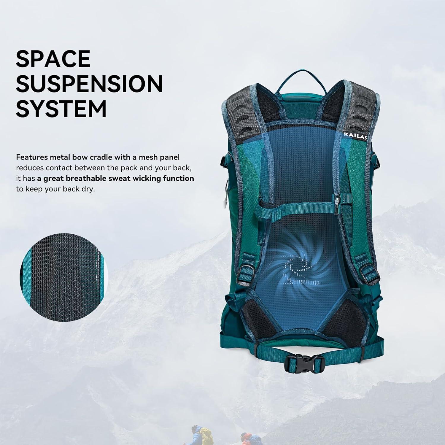 Mochila de Senderismo KAILAS Huracán 20L Nylon Ligera