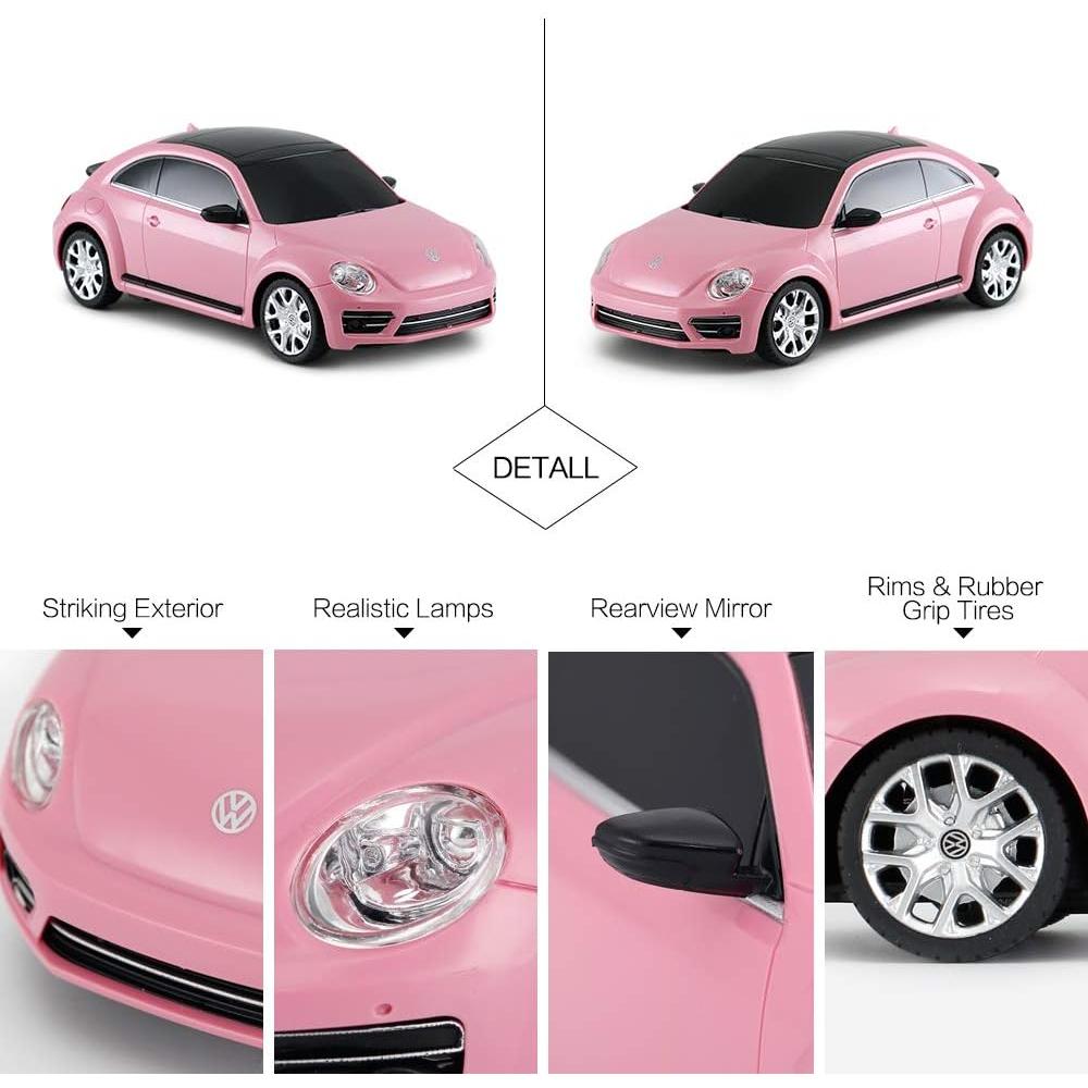 Coche RC RASTAR Beetle Rosa 1:24 para Niños