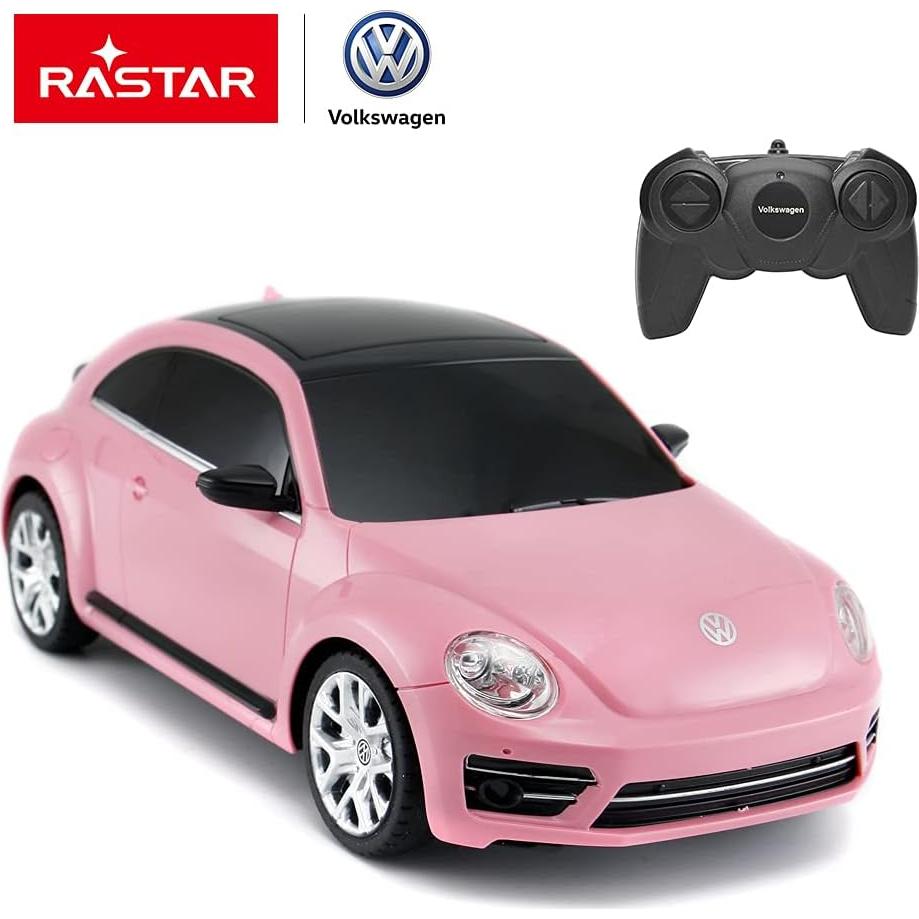 Coche RC RASTAR Beetle Rosa 1:24 para Niños