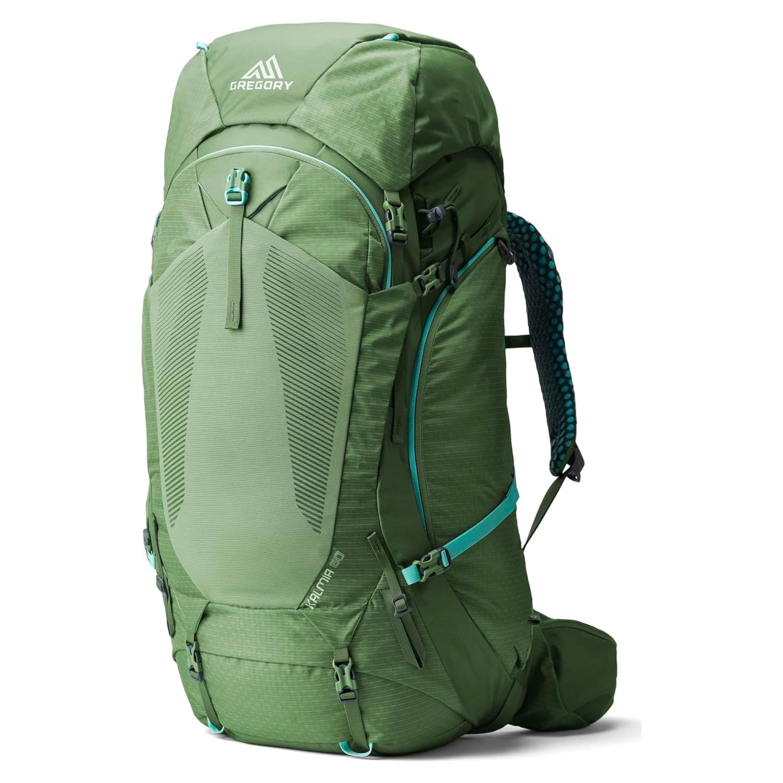 Gregory Kalmia 60L Women's Backpacking Pack, Ventilated Backpanel, Built-In Hydration Attachment for Bladder (Reservoir Not Included), Small/Medium, Olive Frost