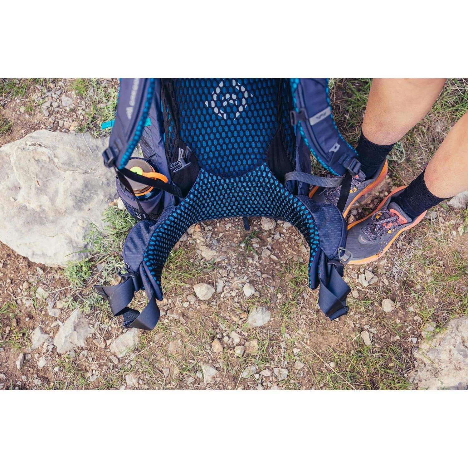 Gregory Kalmia 60L Women's Backpacking Pack, Ventilated Backpanel, Built-In Hydration Attachment for Bladder (Reservoir Not Included), Small/Medium, Olive Frost