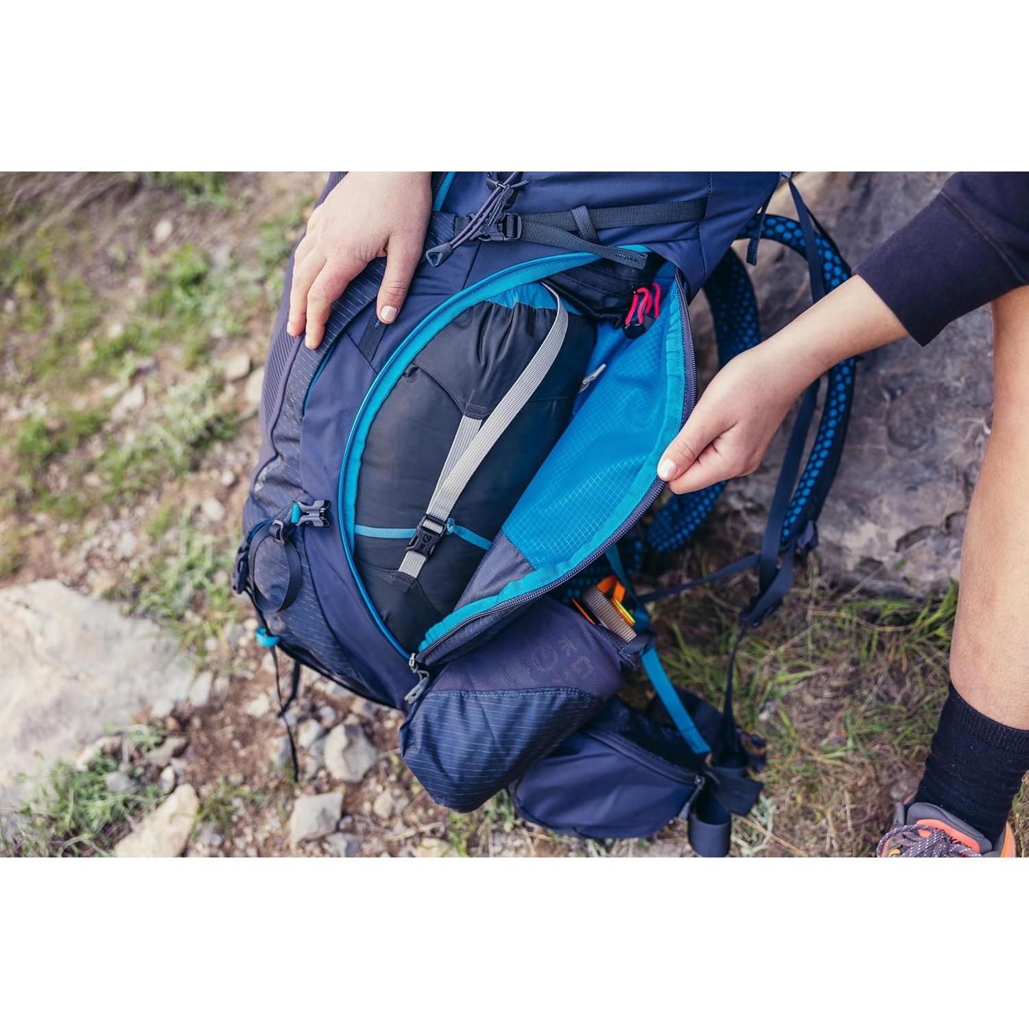 Gregory Kalmia 60L Women's Backpacking Pack, Ventilated Backpanel, Built-In Hydration Attachment for Bladder (Reservoir Not Included), Small/Medium, Olive Frost