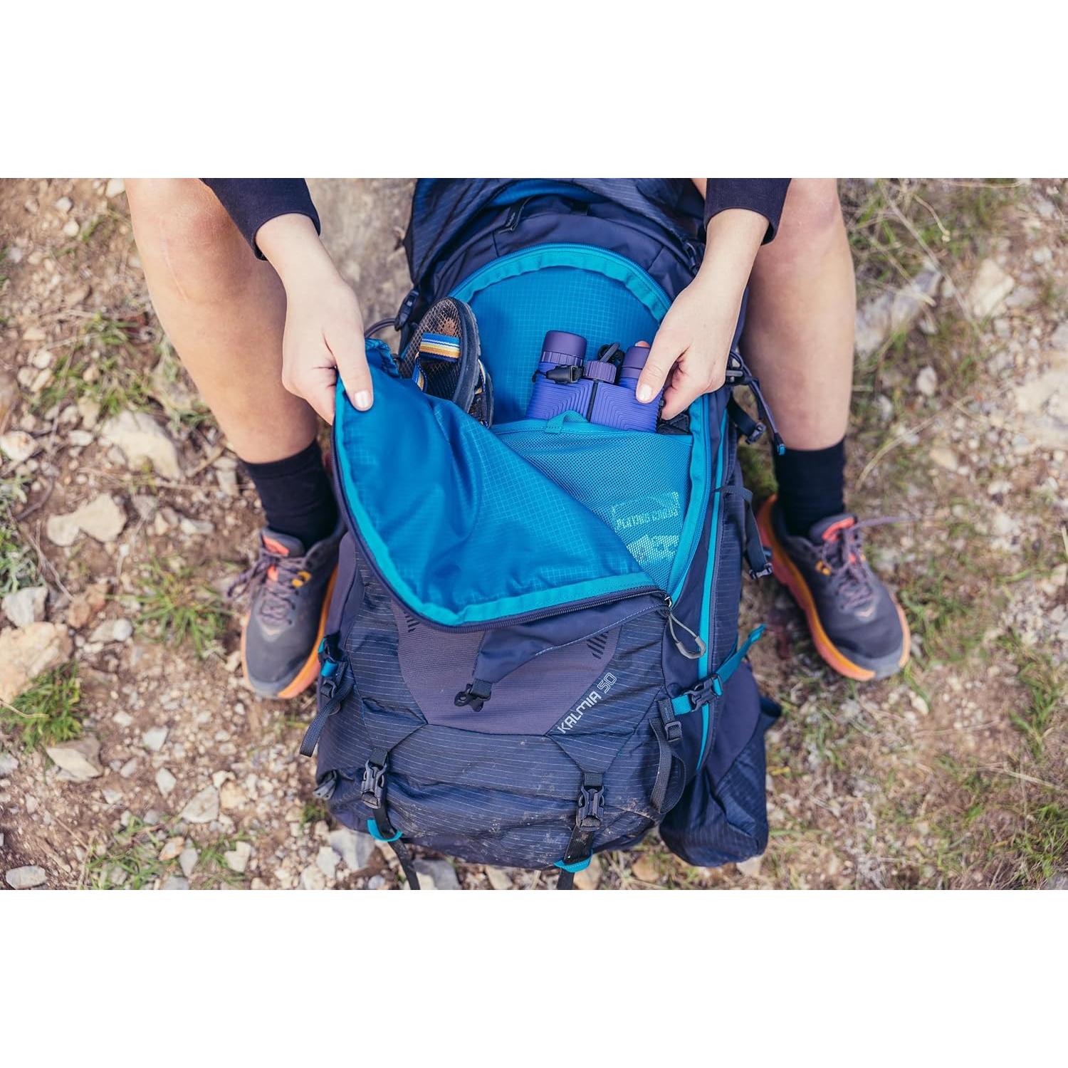 Gregory Kalmia 60L Women's Backpacking Pack, Ventilated Backpanel, Built-In Hydration Attachment for Bladder (Reservoir Not Included), Small/Medium, Olive Frost