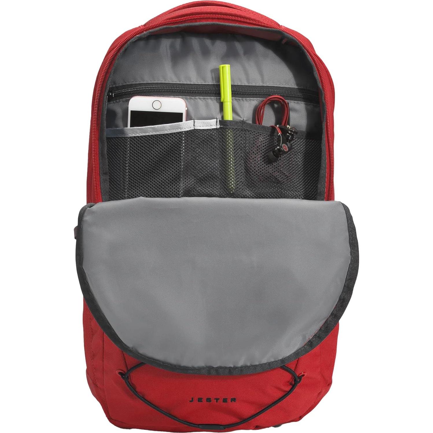 Mochila para portátil The North Face Jester 28L Rojo/Negro