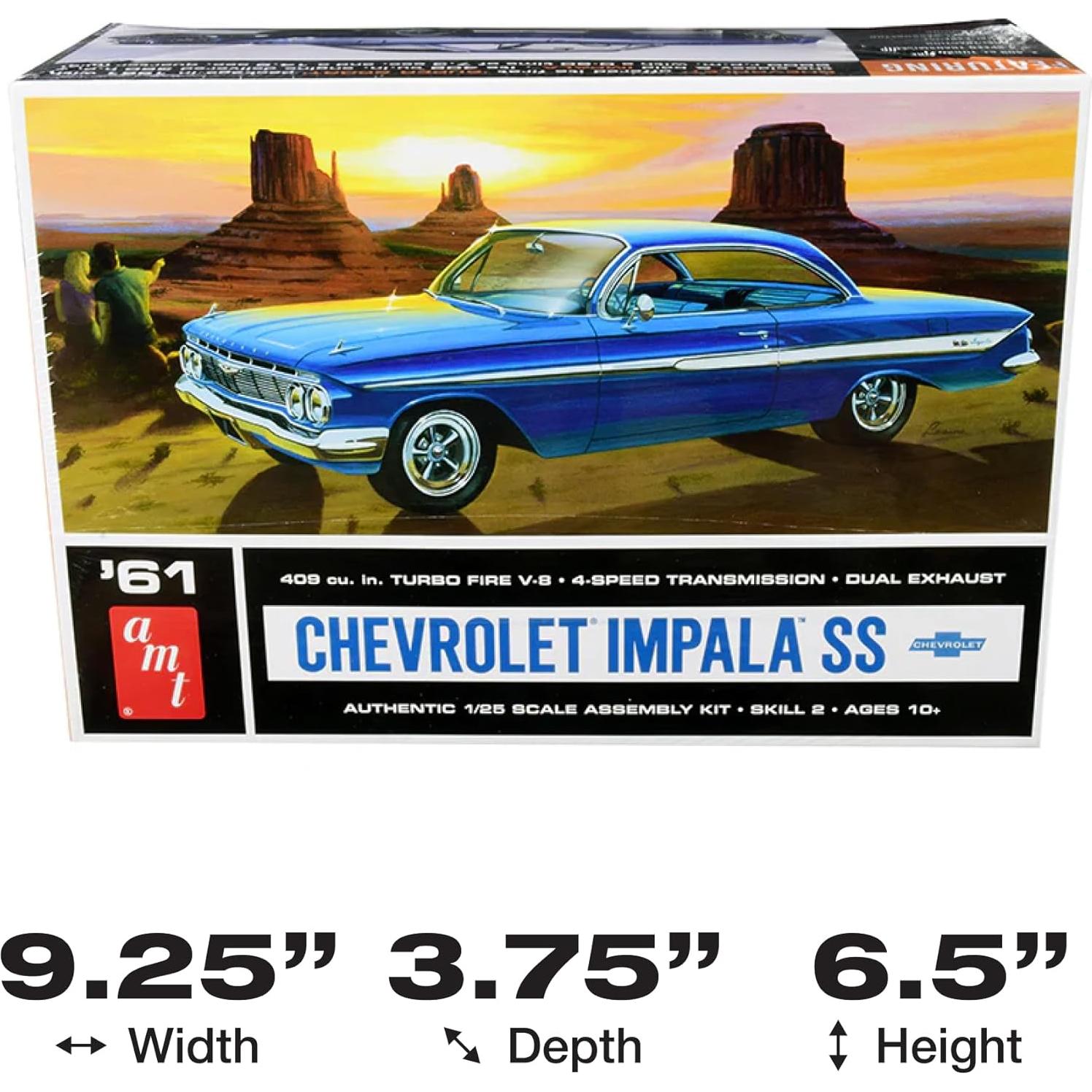 Kit de Modelo AMT 1961 Chevy Impala SS Escala 1/25
