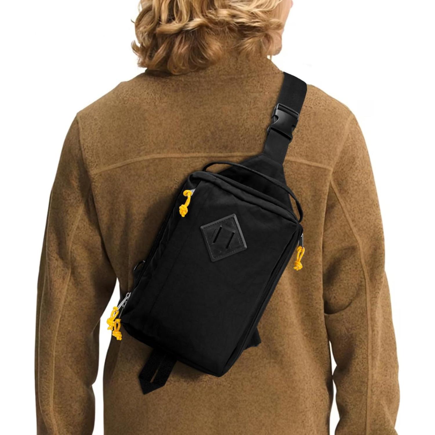 Bolso Bandolera Impermeable Retro Moderno para Hombre y Mujer 21.6x9.9x34cm