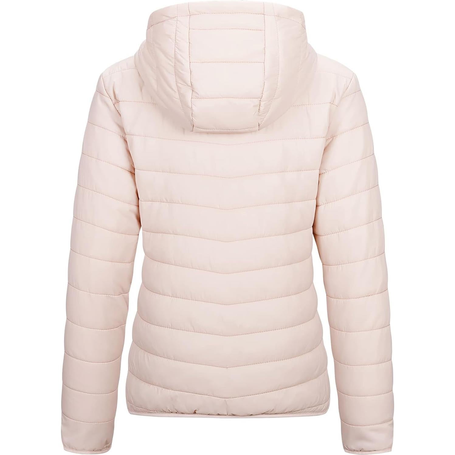 Chaqueta Puffer Ligera Outdoor Ventures para Mujeres Rosa