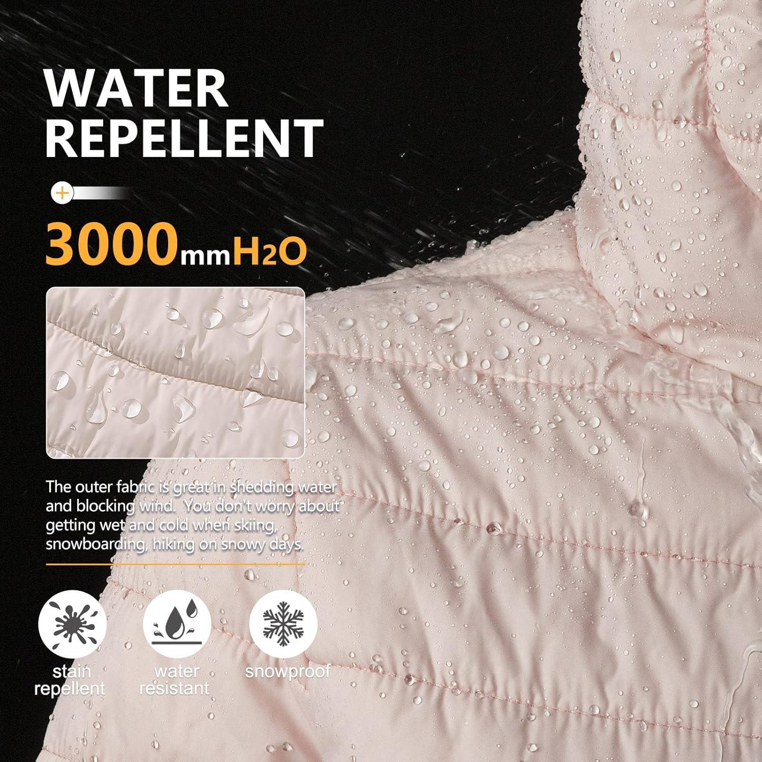 Chaqueta Puffer Ligera Outdoor Ventures para Mujeres Rosa