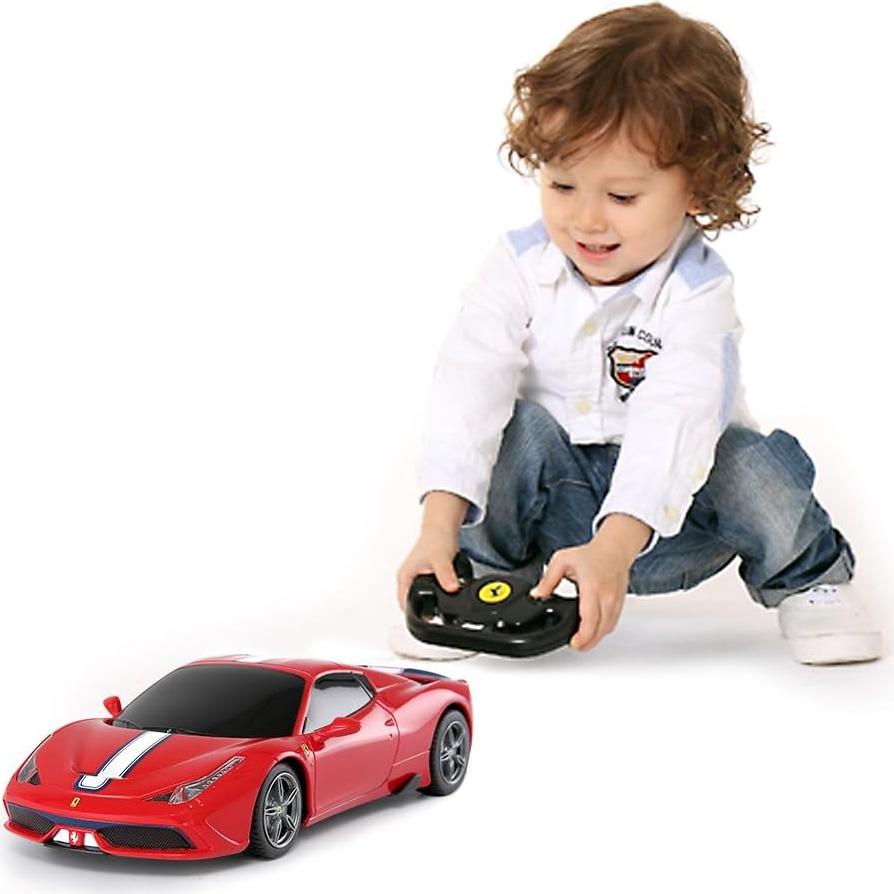 Coche RC Rastar Ferrari 458 Special A Techo Convertible Rojo