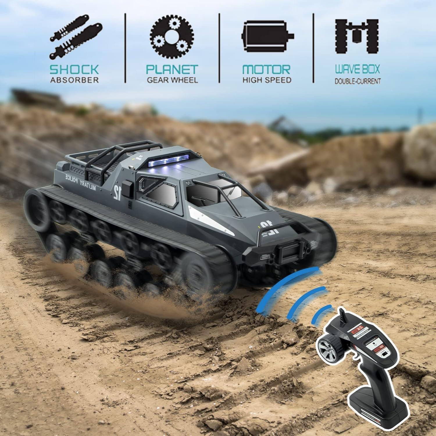 Tanque RC Supdex 1:12 Crawler 4WD 15KM/H Todo Terreno