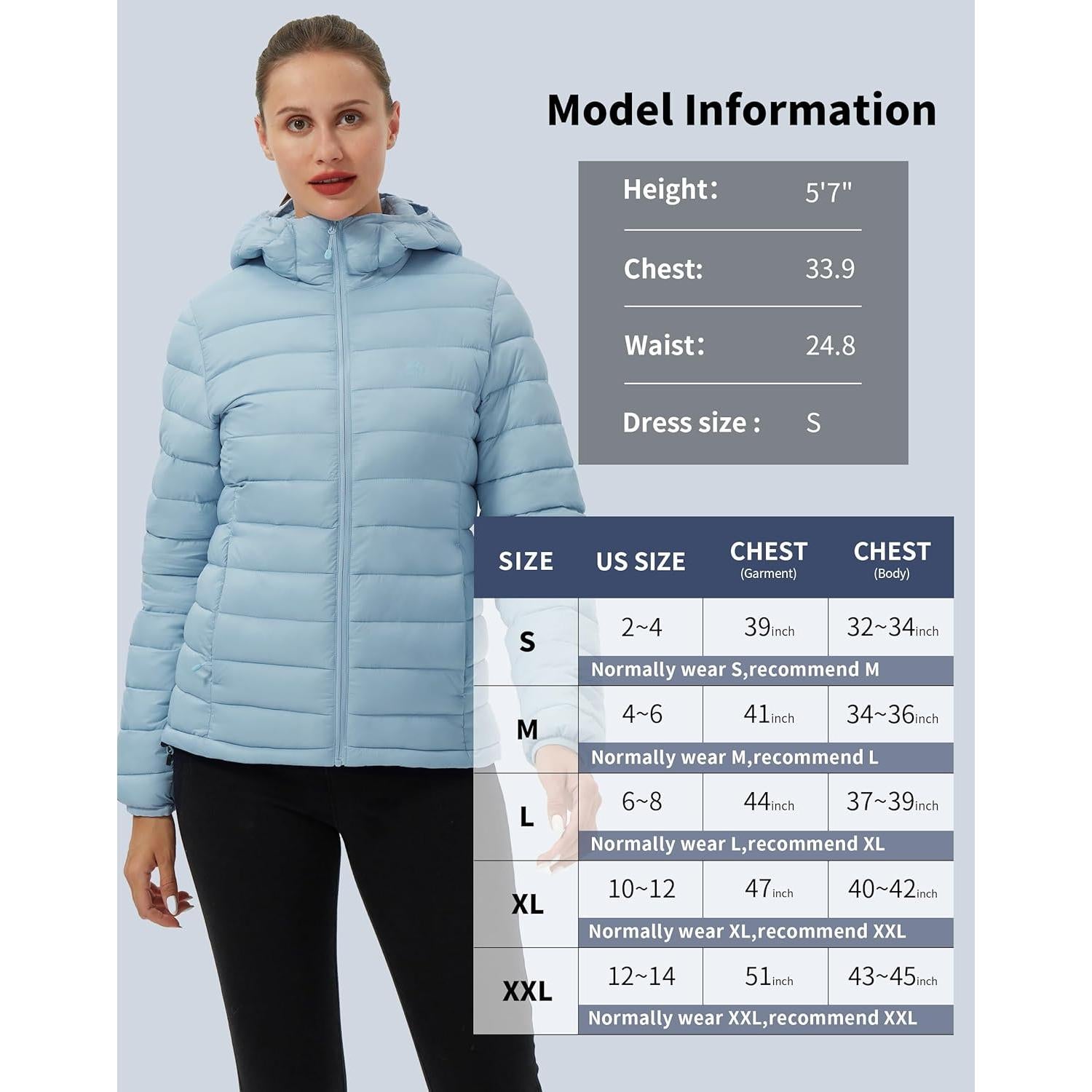 Chaqueta Puffer Impermeable para Mujeres Pioneer Camp Negra