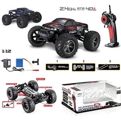 42+kmh 1/12 Scale RTR Remote Control Brushed Electric RC Car 2.4Ghz 2WD High Speed Remote Controlled Car Truck