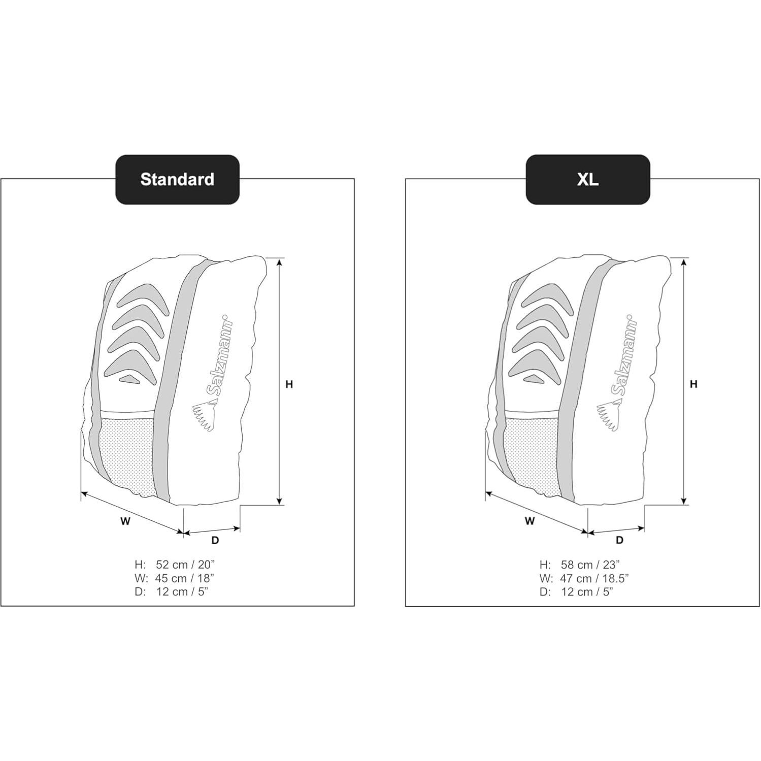 Cubierta Reflectante para Mochila Salzmann 3M - Impermeable 30L/40L