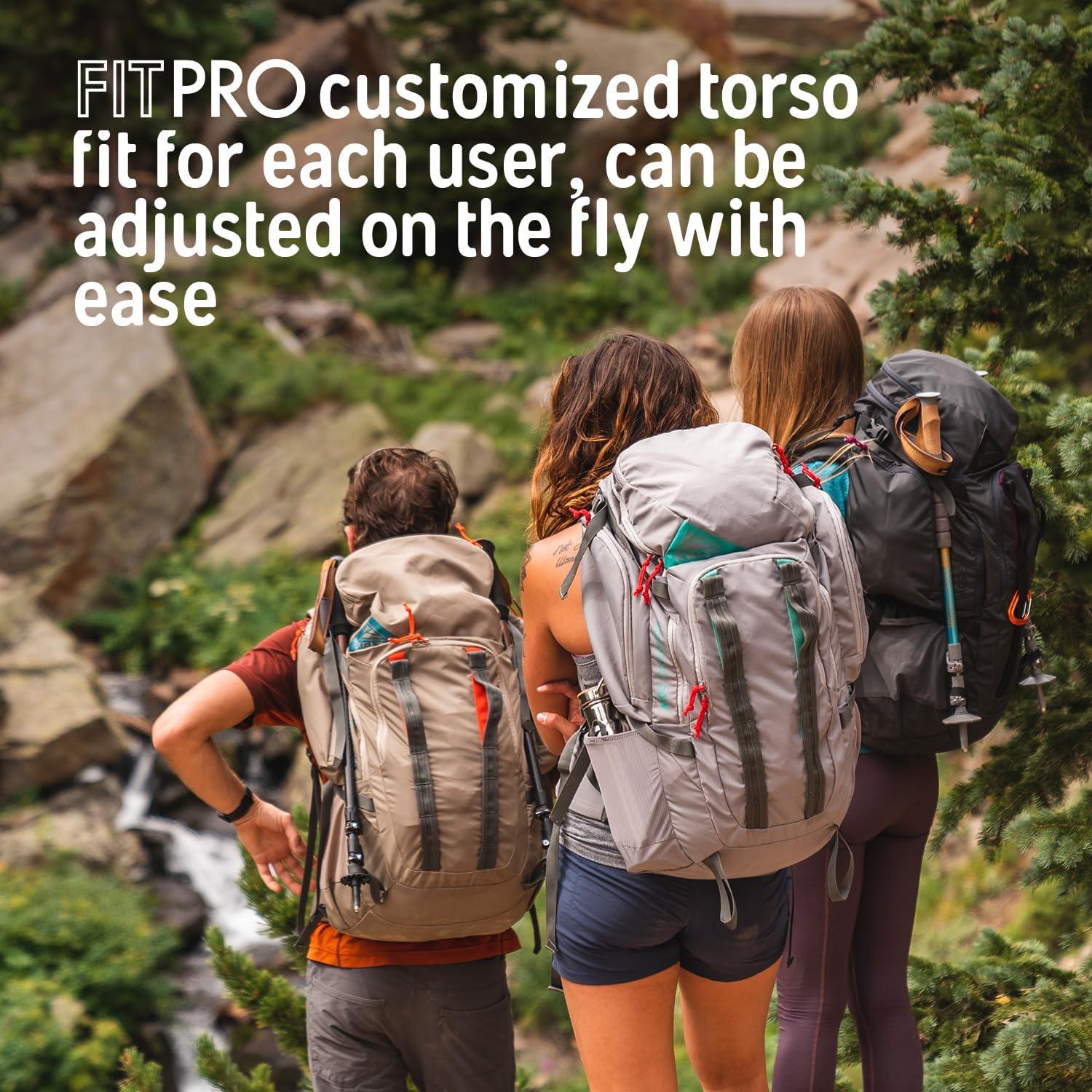 Mochila Kelty Redwing 50L para Mujeres - Ajuste FIT-Pro, Negro