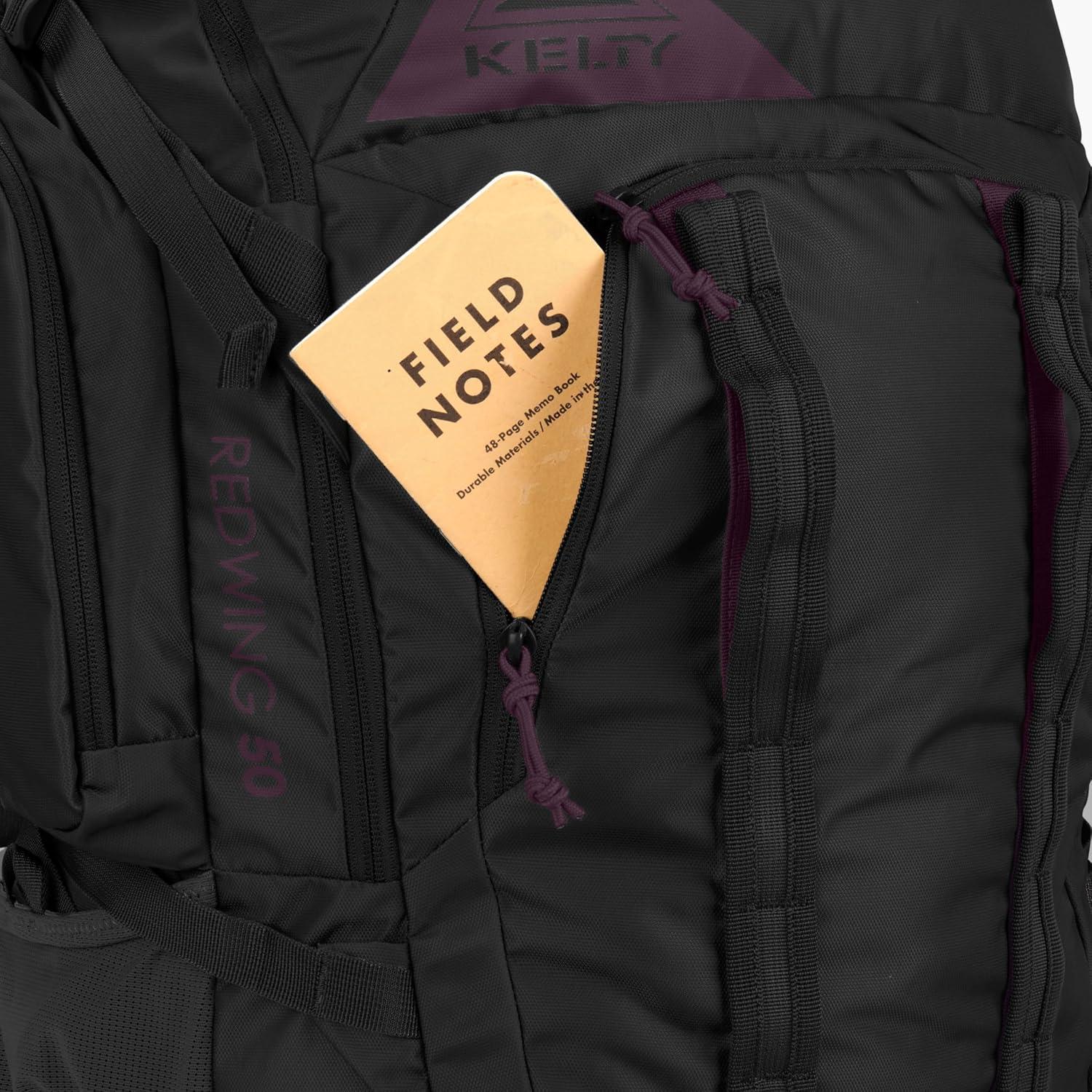 Mochila Kelty Redwing 50L para Mujeres - Ajuste FIT-Pro, Negro