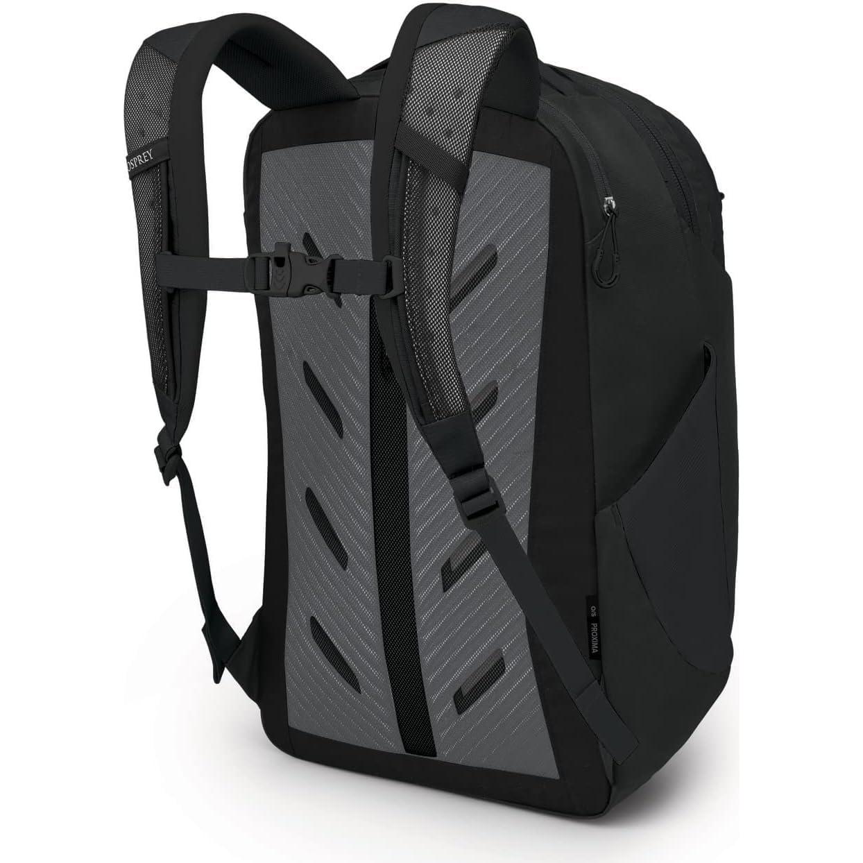 Proxima 30L Campus Laptop Backpack – Organized Everyday Pack with Tech Storage, Water Bottle Pockets, and Comfortable Carry – Perfect for School, Commute, and Travel, Black