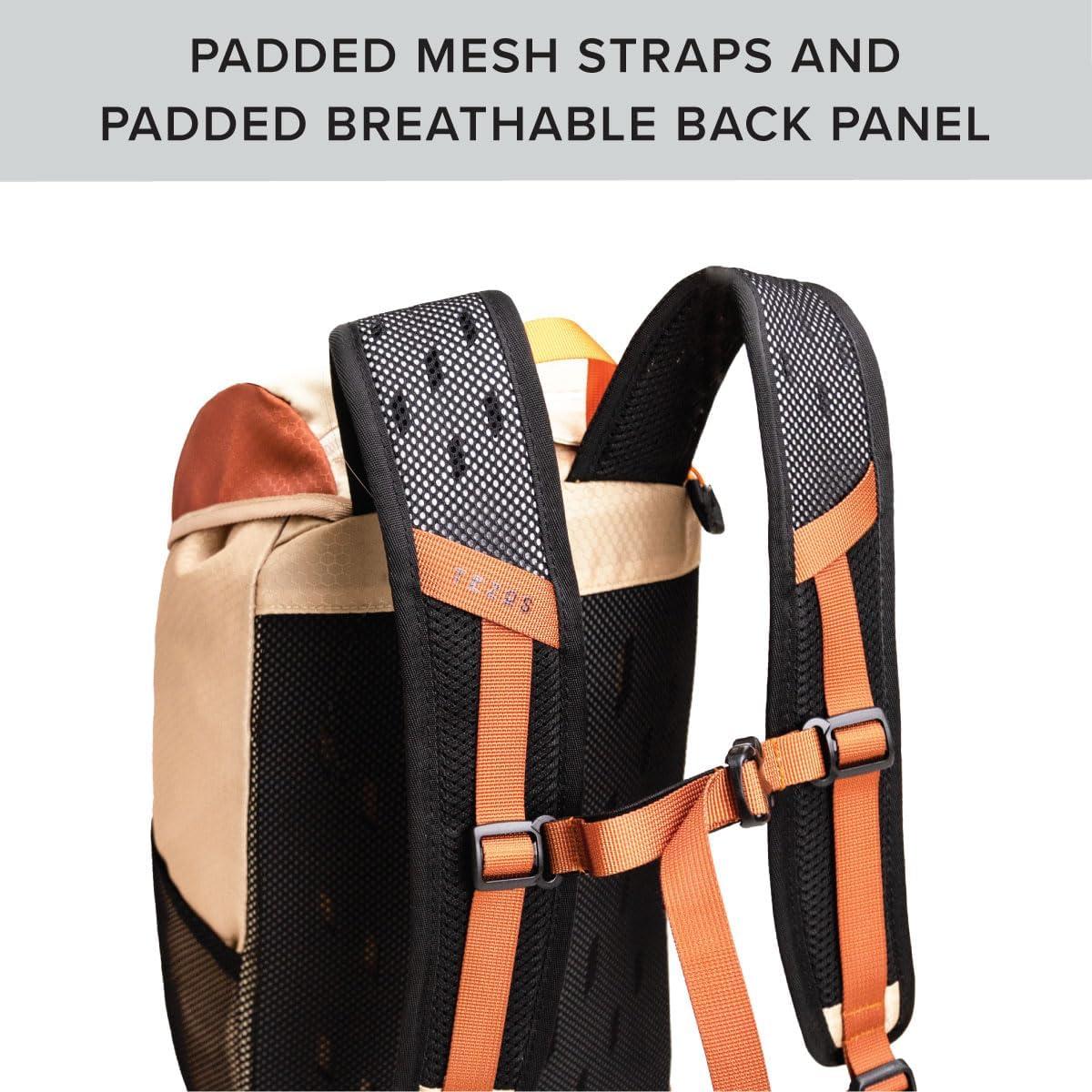 Juniper Daypack, Lightweight Hiking Backpack and Hydration Pack for Camping, Travel, Biking, and the Outdoors, 16 Liter (Desert Sand)