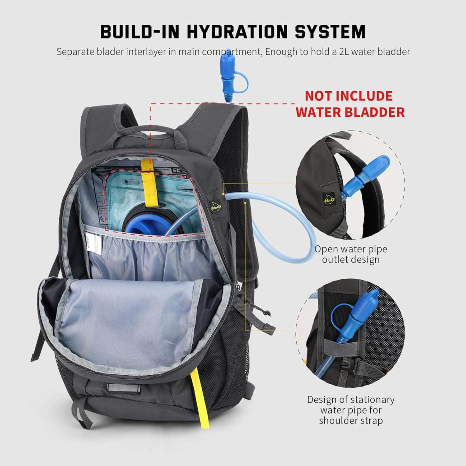 Mochila de Senderismo 20L SKYSPER LANTC20 Unisex Gris Oscuro