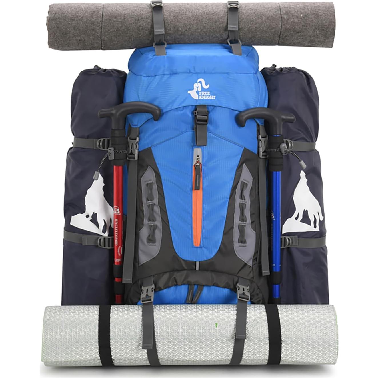 Mochila de senderismo Bseash 60L impermeable con cubierta